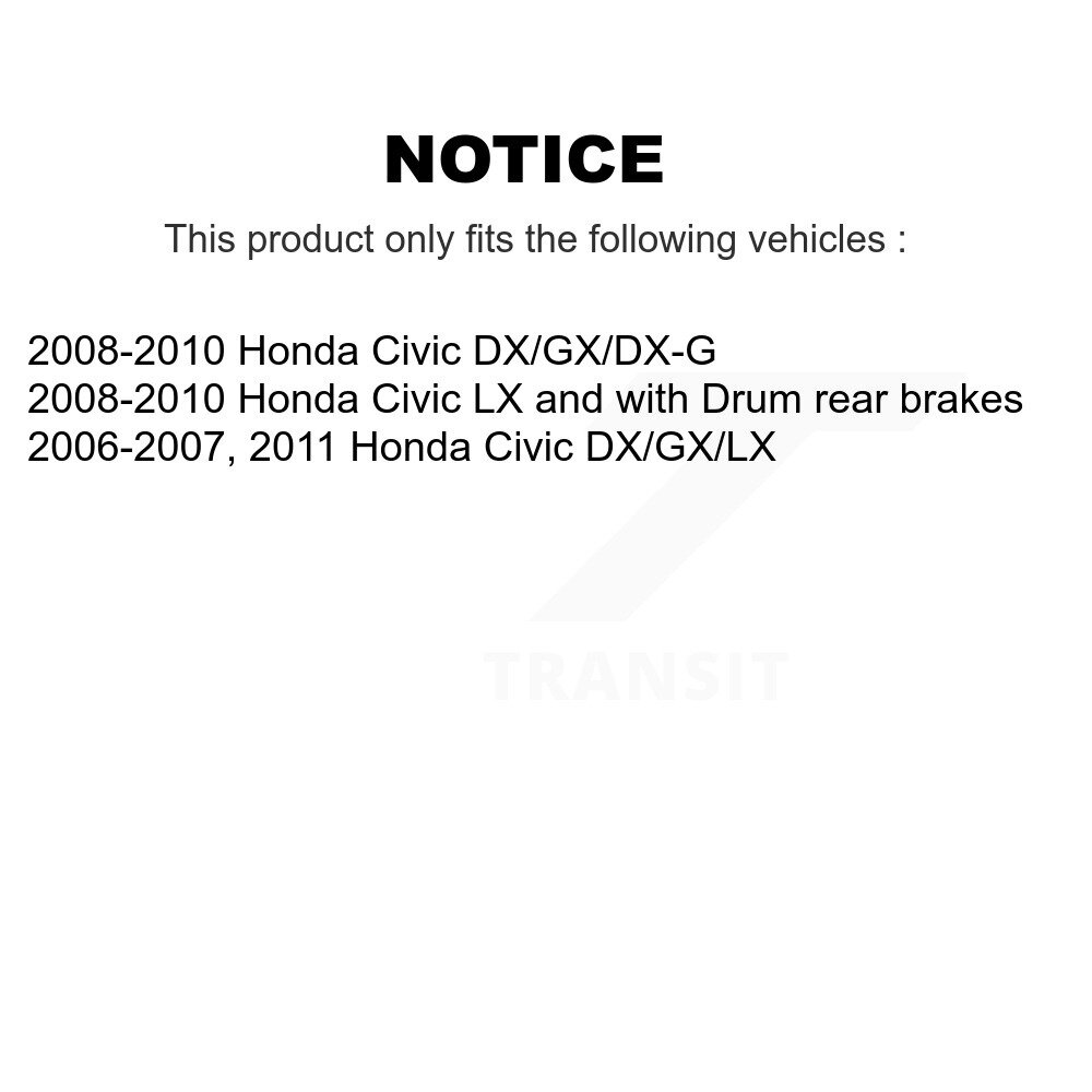 [Arrière] Montage de roulement de roue arrière pour Honda Civic 70-512257