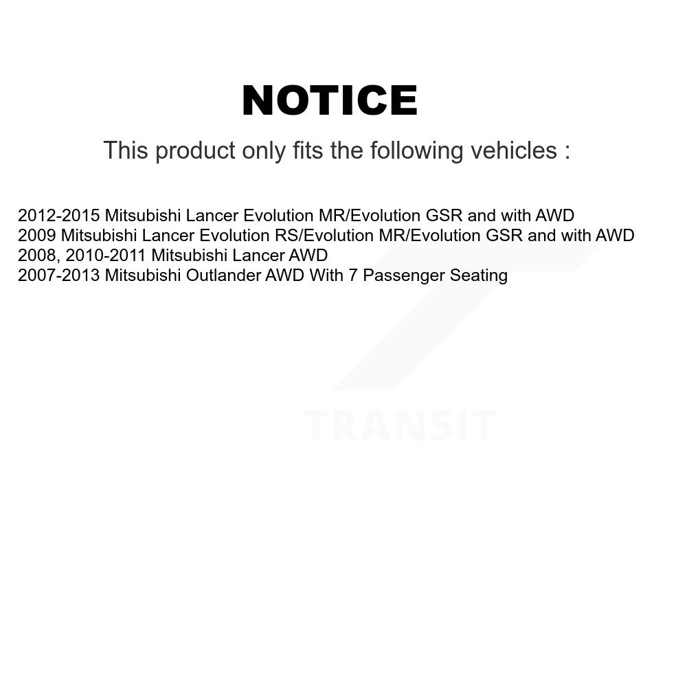 [Arrière] Roulement arrière Hub Assemblage pour Mitsubishi Lancer Outlander Sport 70-512382