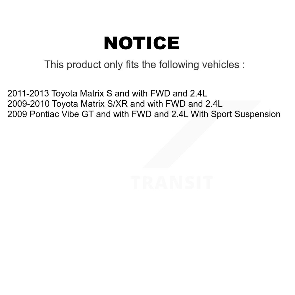 [Arrière] Roulement arrière Hub Assemblage pour Toyota Matrix Pontiac Vibe 70-512405