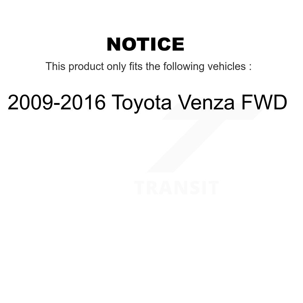 [Arrière gauche] Roulement arrière de roue gauche Hub Assemblage pour 2009-2016 Toyota Venza FWD 70-512421