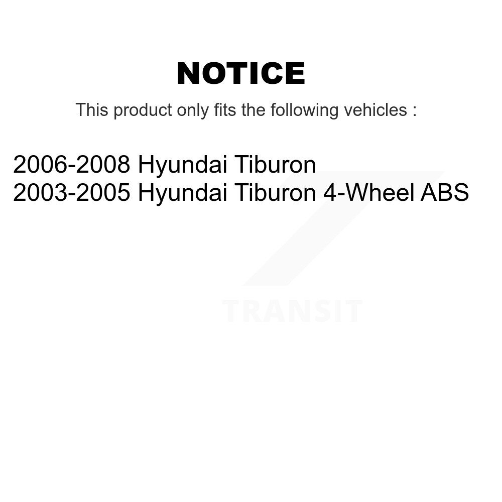 [Arrière] Roulement de Roue Arrière Moyeu Assemblage Pour Hyundai Tiburon 70-512428