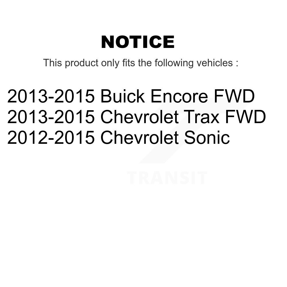 [Arrière] Roulement arrière Hub Assemblage pour Chevrolet Sonic Trax Buick Encore 70-512438