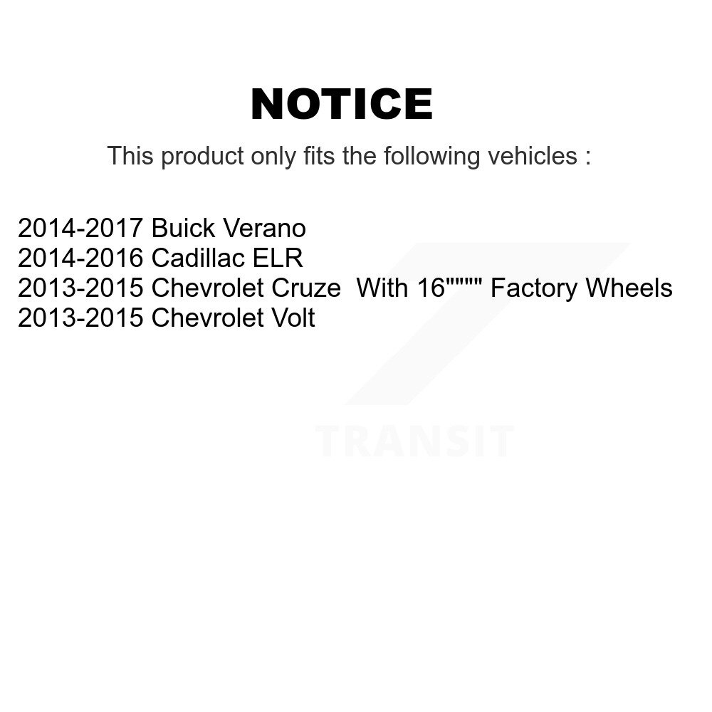 [Arrière] Roulement arrière Hub Assemblage pour Chevrolet Cruze Buick Verano Cadillac Volt