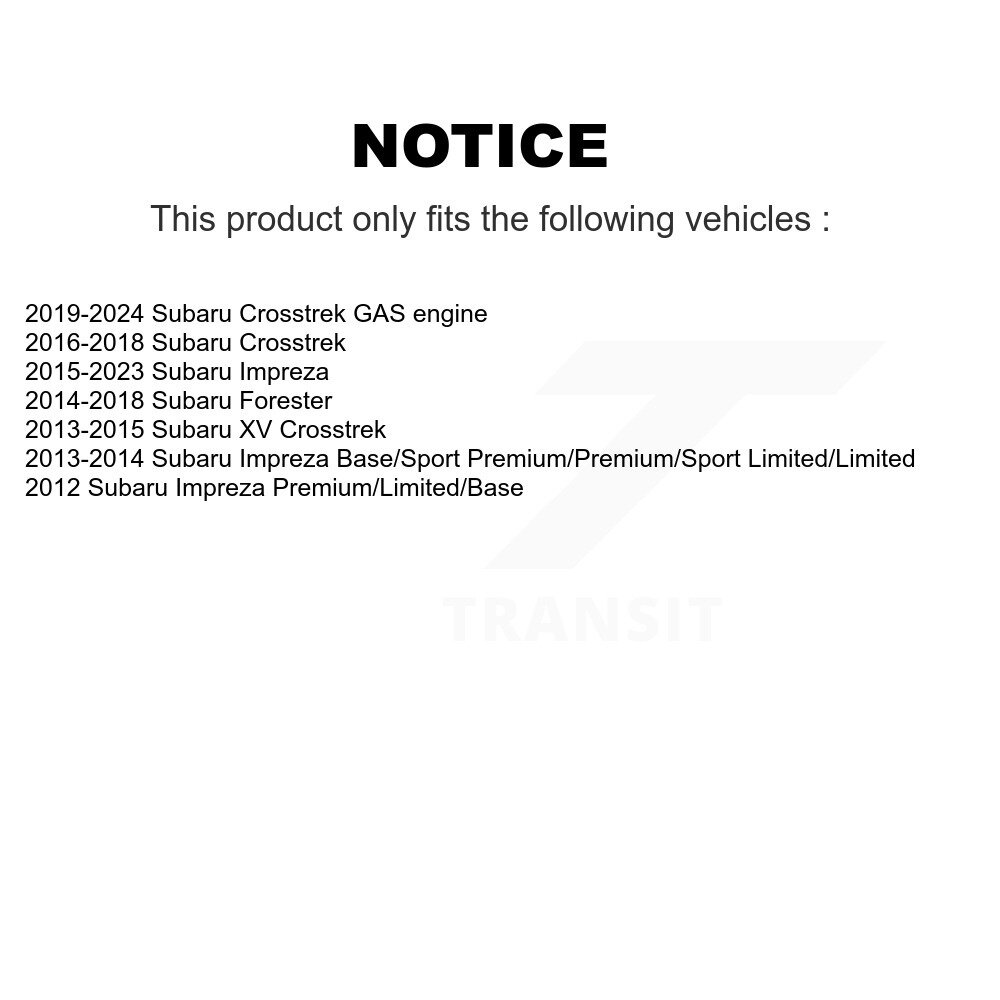 [Arrière] Roulement arrière Hub Assemblage pour Subaru Crosstrek Impreza Forester XV