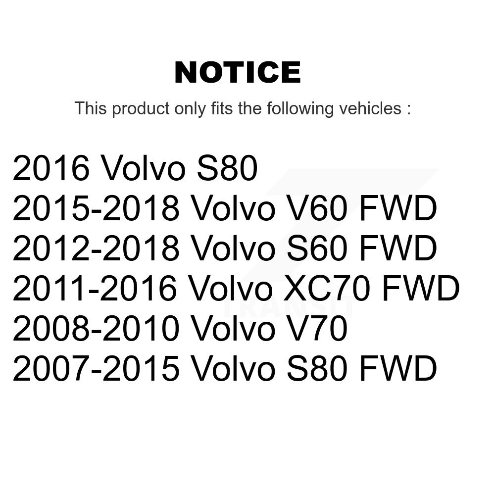 [Arrière] Roulement arrière Hub Assemblage pour Volvo S60 XC70 V60 S80 V70 70-512528