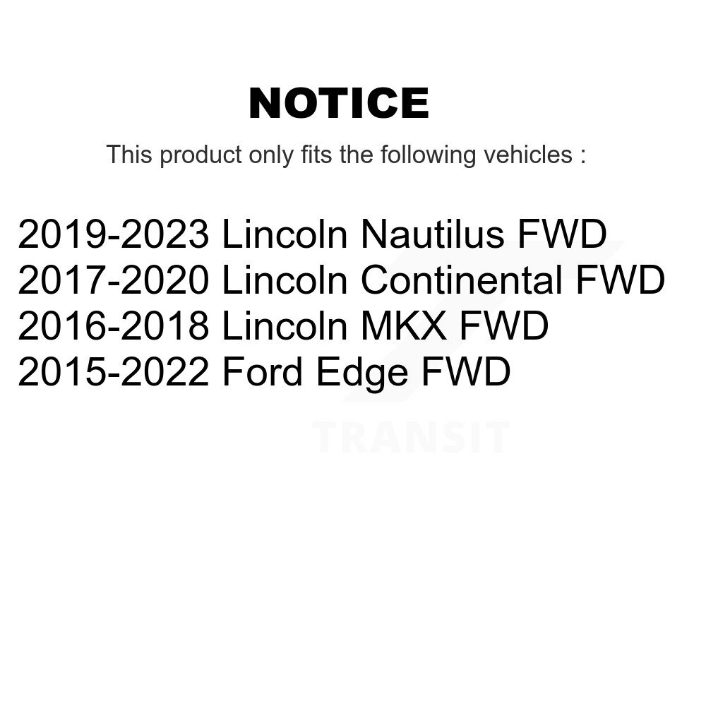 [Arrière] Roulement arrière Hub Assemblage pour Ford Edge Lincoln MKX Nautilus Continental