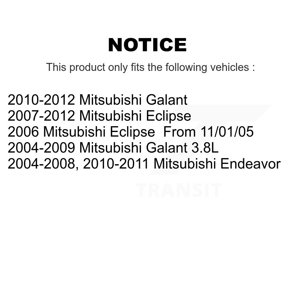 [Front] Roulement avant Hub Assemblage pour Mitsubishi Eclipse Endeavor Galant