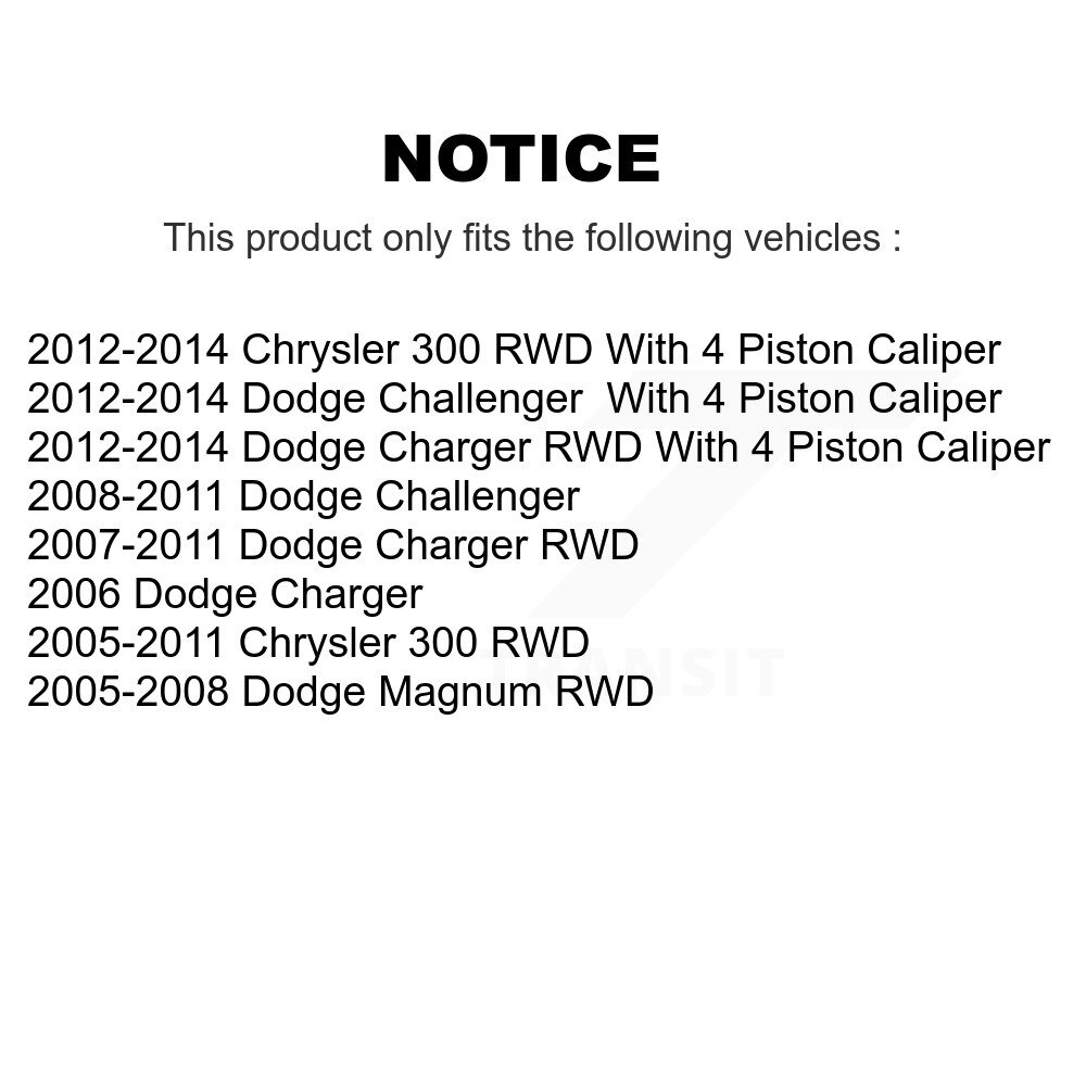 [Front] Roulement avant Hub Assemblage pour Dodge Chrysler 300 Chargeur Challenger
