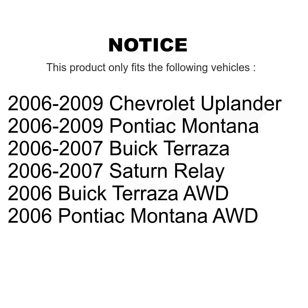 [Front] Roulement de roue Hub Assemblage pour Pontiac Montana Chevrolet Uplander Buick Terraza