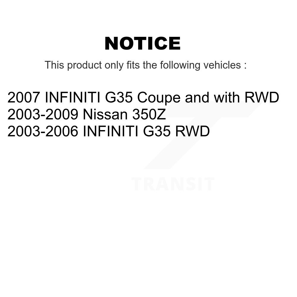 [Front] Assemblage du moyeu de roulement avant pour INFINITI G35 Nissan 350Z 70-513268
