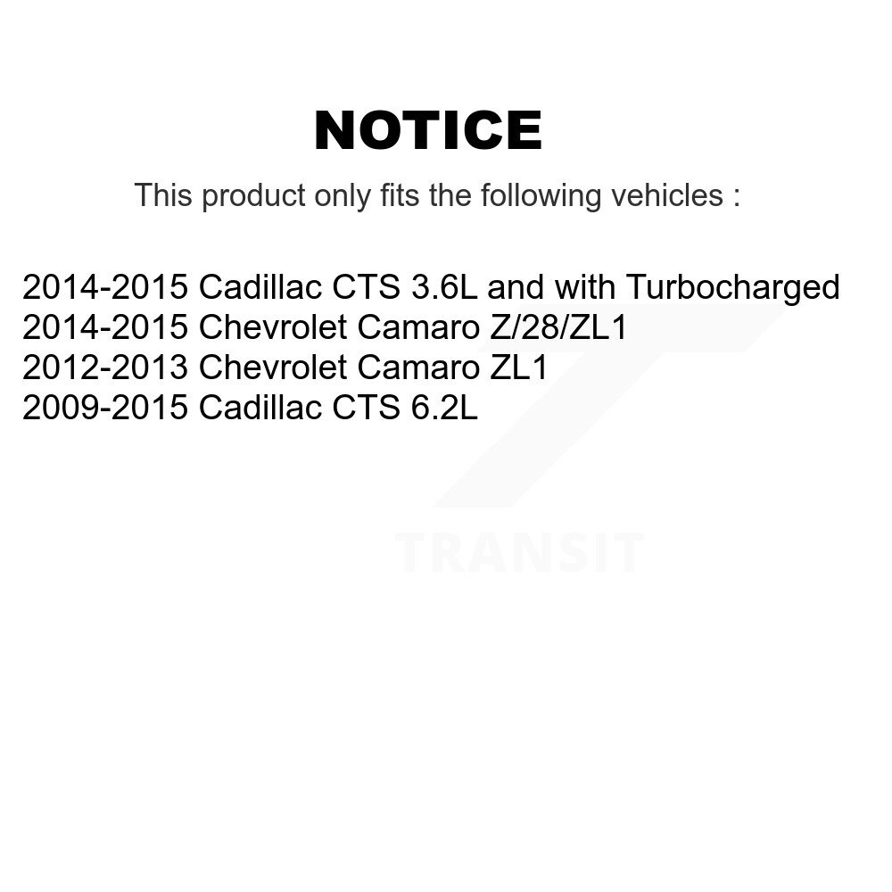 [Front] Assemblage du moyeu de roulement pour Cadillac CTS Chevrolet Camaro 70-513281