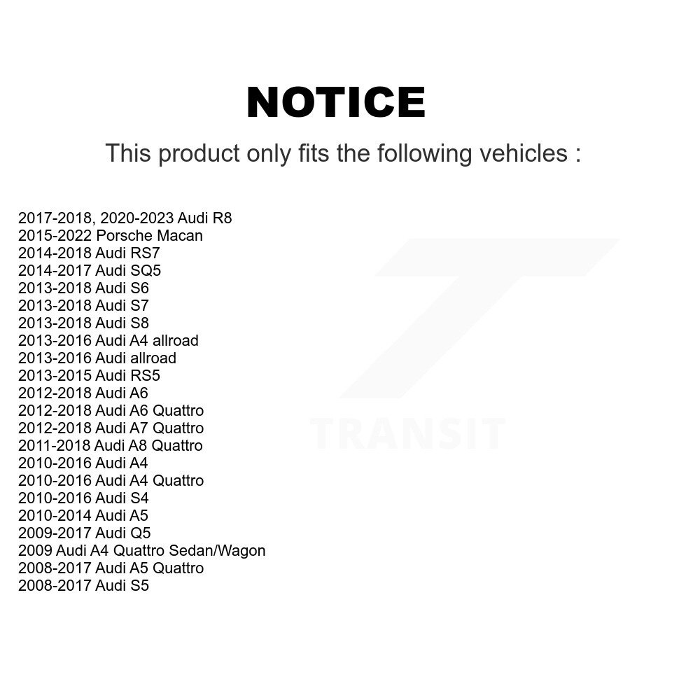 [Arrière] Roulement des roues pour Audi Q5 Porsche Macan A4 Quattro A5 S4 S5 A6 A7 SQ5