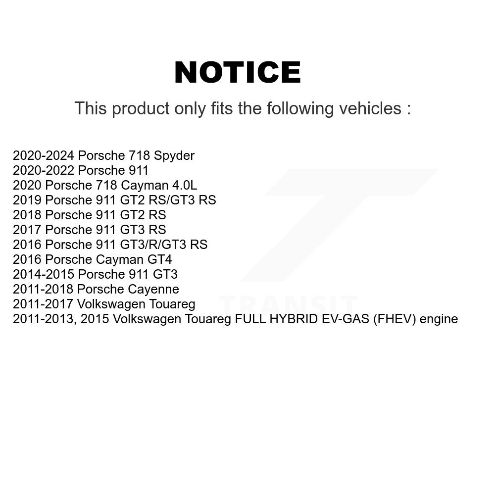 [Arrière] Roulement de roue pour Porsche Volkswagen Touareg Cayenne 911 718 Spyder
