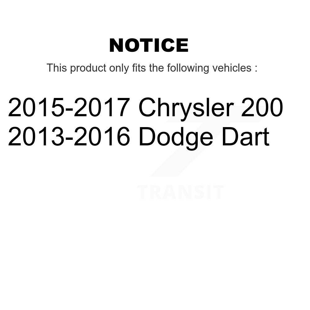 [Front] Roulement avant Hub Assemblage pour Chrysler 200 Dodge Dart 70-513348