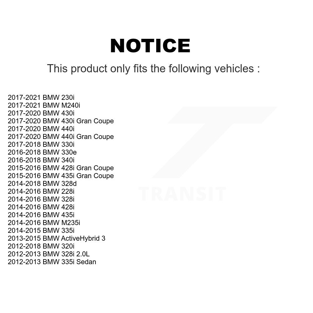 [Front] Roulement avant Hub Assemblage pour BMW 328i 320i M235i 335i M240i 228i 435i 3
