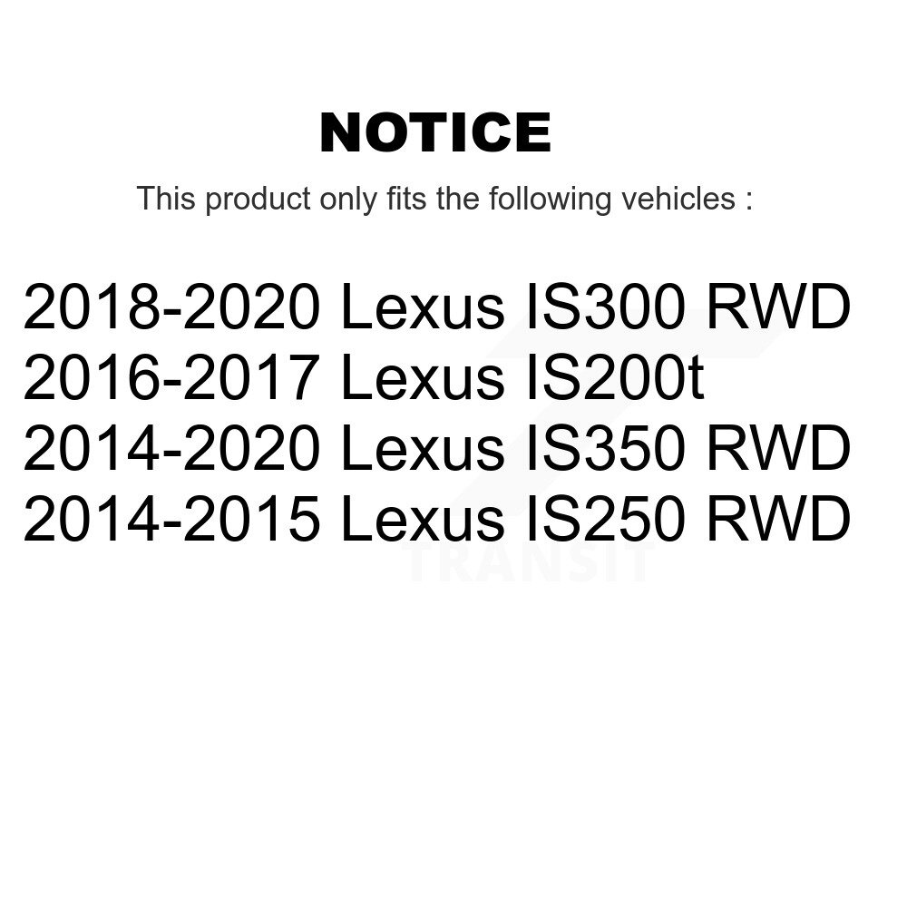 [Front] Roulement de roue avant Hub Assemblage pour Lexus IS350 IS250 IS300 IS200t 70-513372