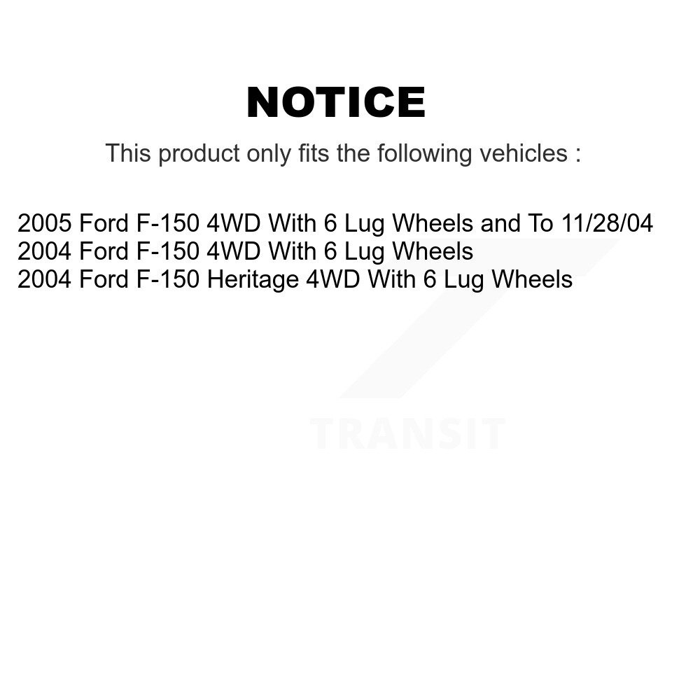 [Front] Roulement avant Hub Assemblage pour Ford F-150 Heritage 4WD 70-515046