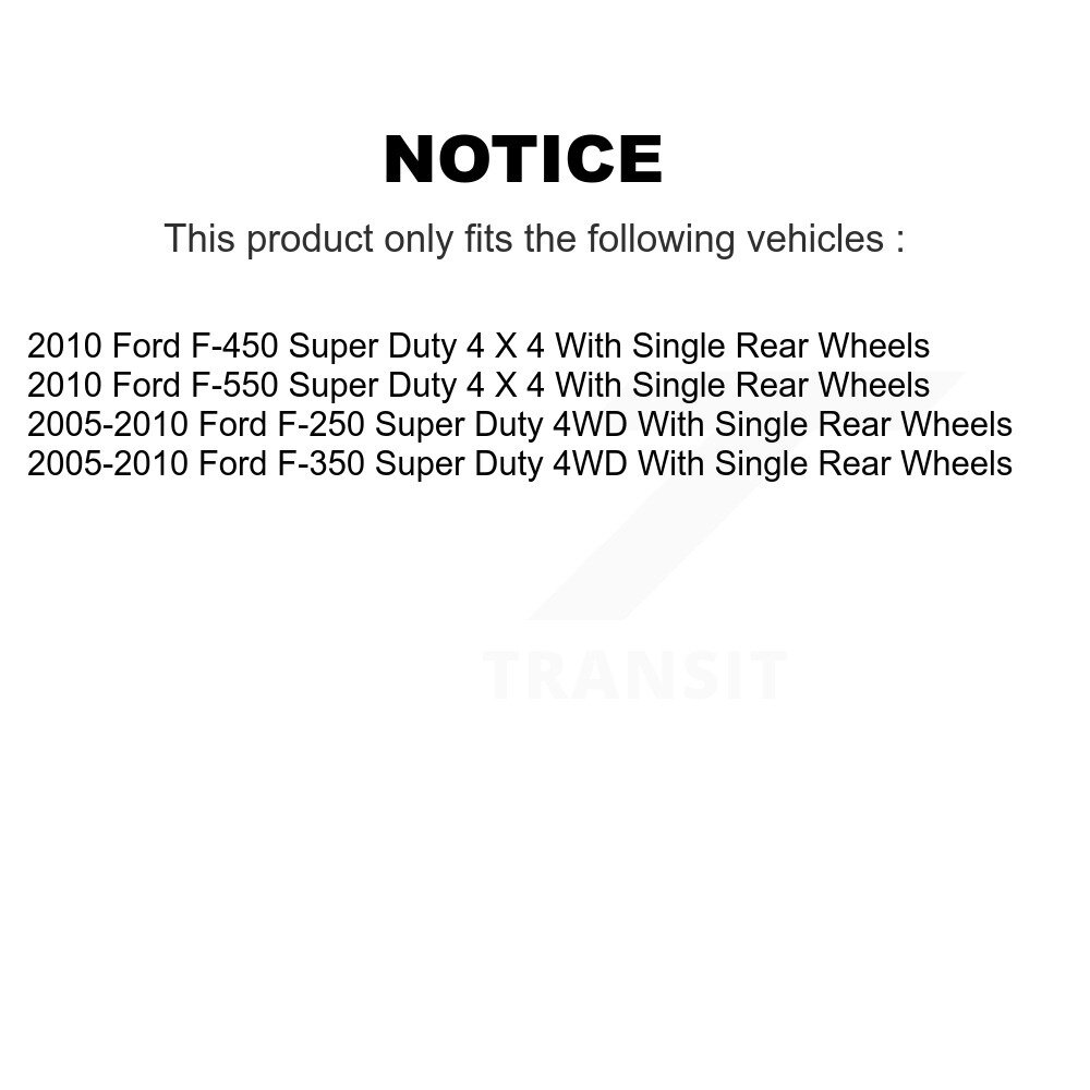 [Front] Roulement de roue avant moyeu pour Ford F-350 Super Duty F-250 F-450 F-550