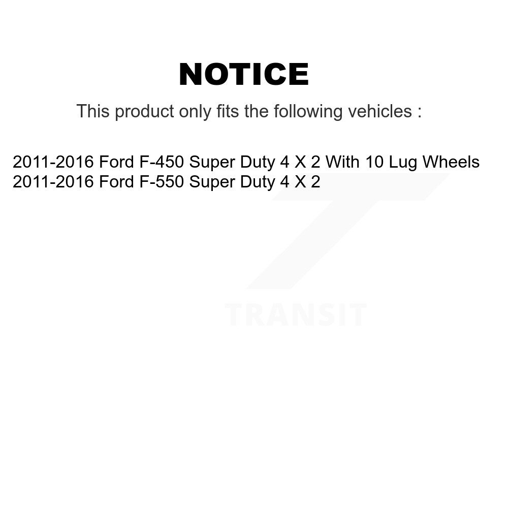 [Front] Roulement avant Hub Assemblage pour 2011-2016 Ford F-450 Super Duty F-550 4 X 2