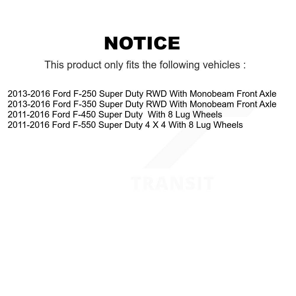 [Front] Assemblage du moyeu de roulement avant pour Ford F-350 Super Duty F-250 F-450 70-515134