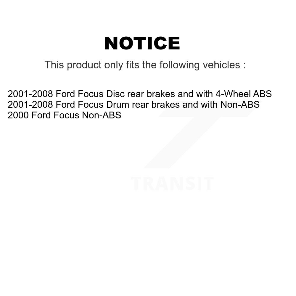 [Arrière] Jeu de course de roulement de roue arrière pour Ford Focus 70-516007