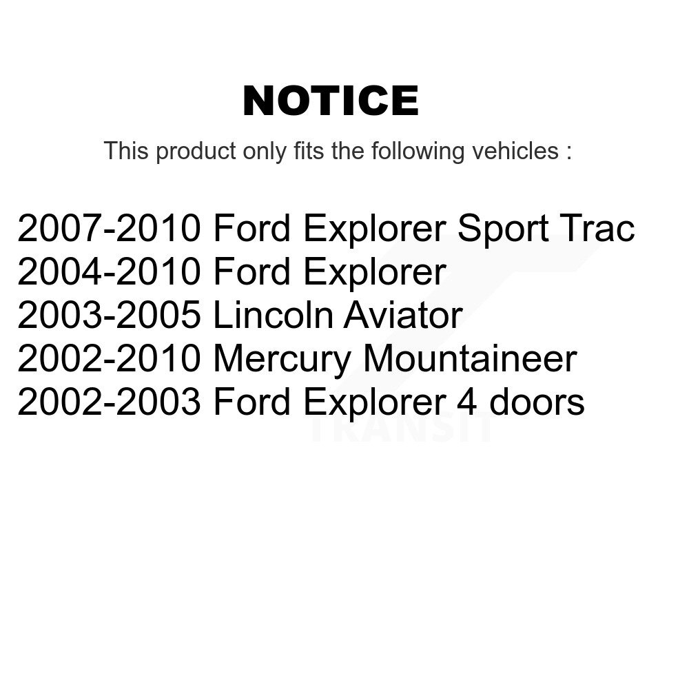 [Arrière] Roulement de roue arrière pour Ford Explorer Sport Trac Lincoln Aviator Mercury