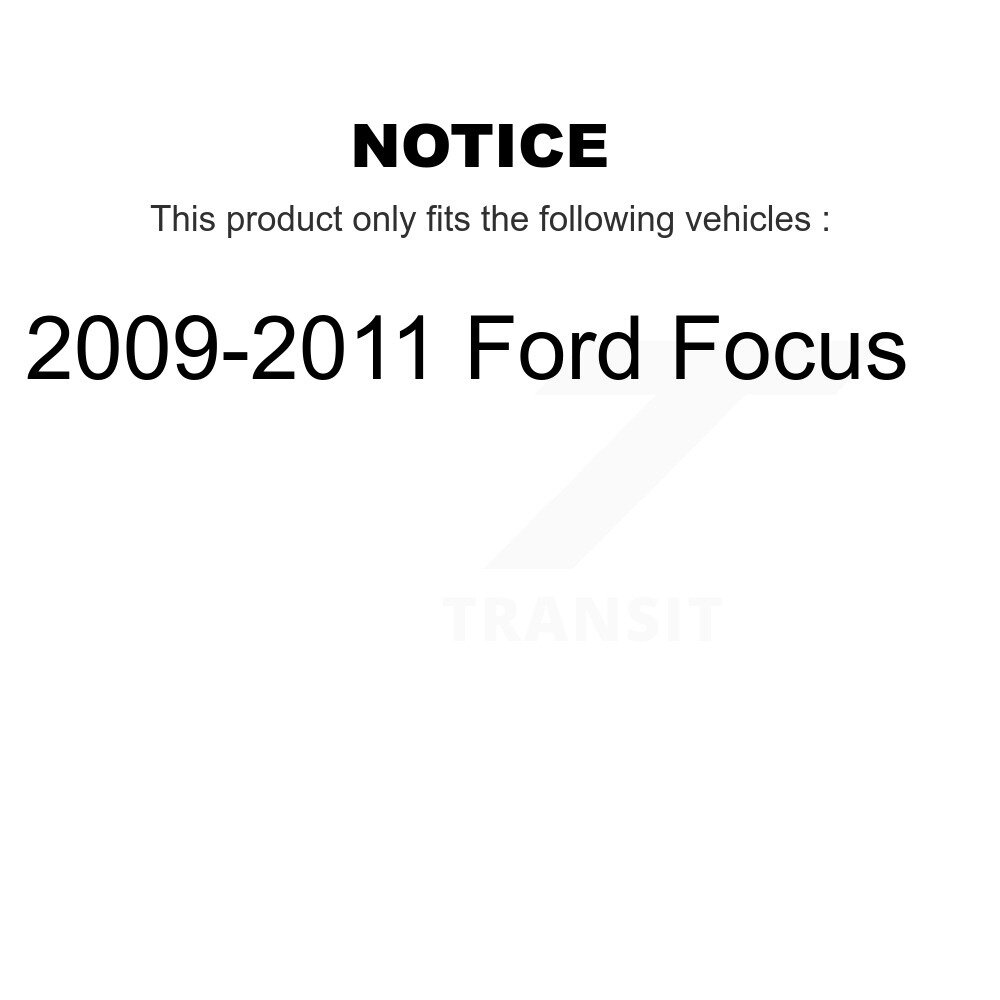 [Arrière] Set de course de roulement de roue arrière pour 2009-2011 Ford Focus 70-516014