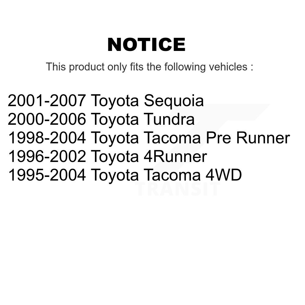[Front] Roulement avant pour Toyota Tundra 4Runner Tacoma Sequoia 70-517011