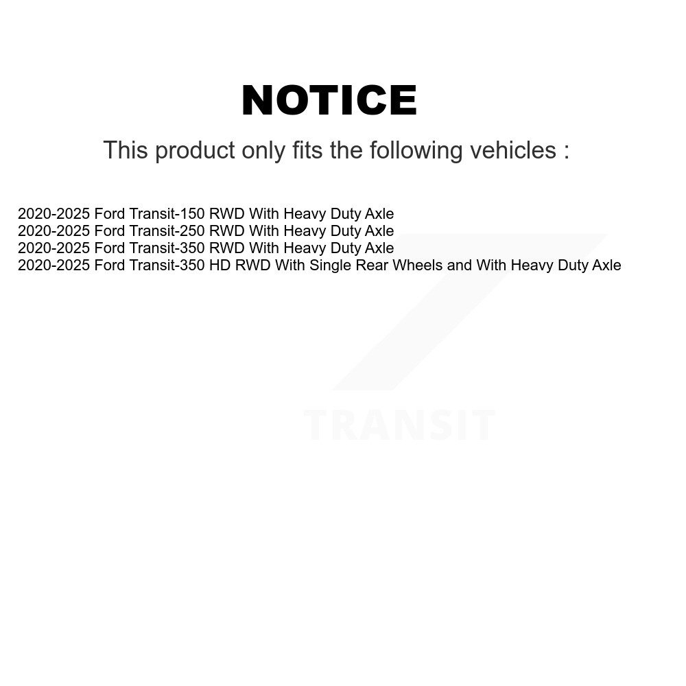 [Front] Montage de roulement de roue avant pour Ford Transit-250 Transit-350 Transit-150 HD