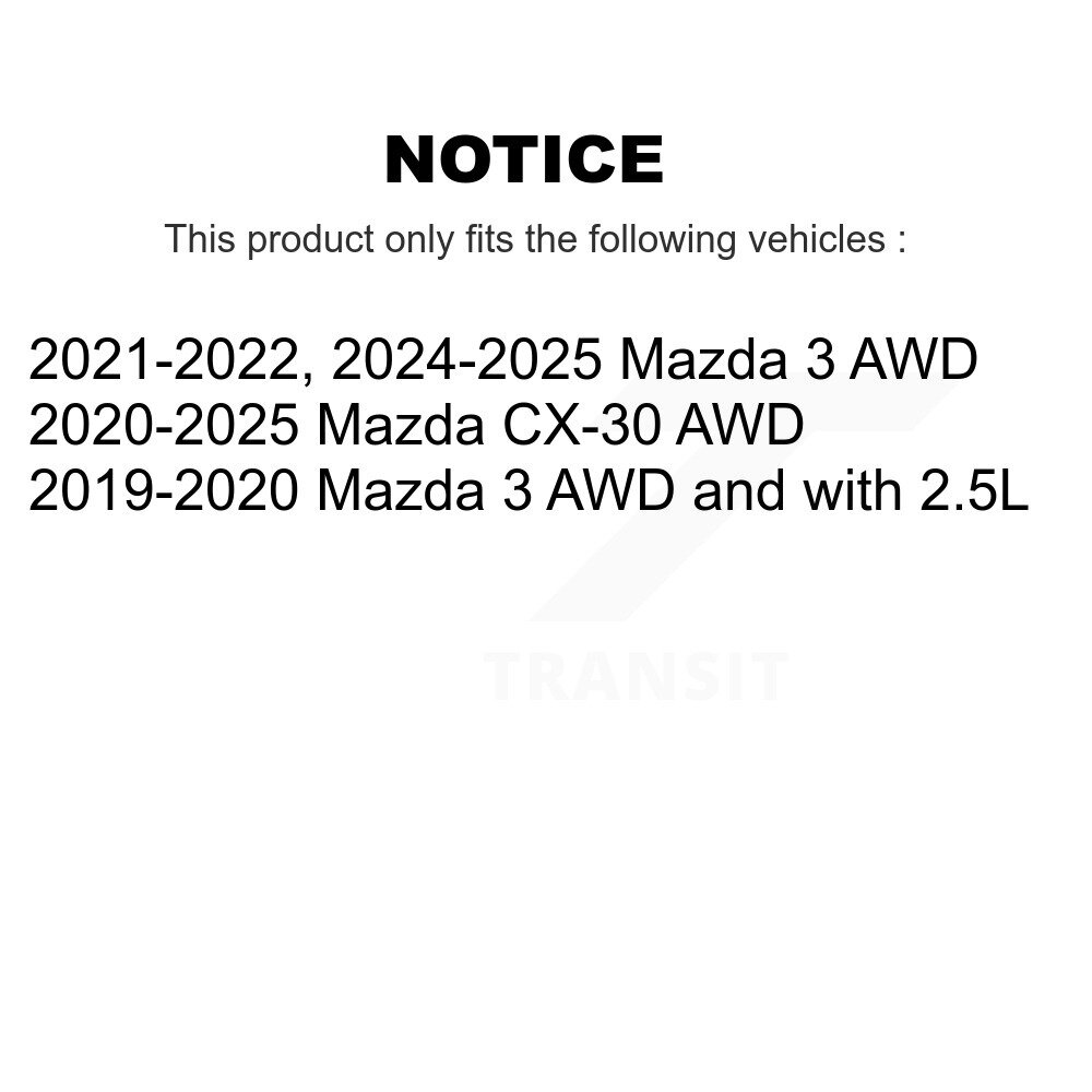 [Arrière] Roulement de Roue Arrière Moyeu Assemblage Pour Mazda 3 CX-30 70-KH8001