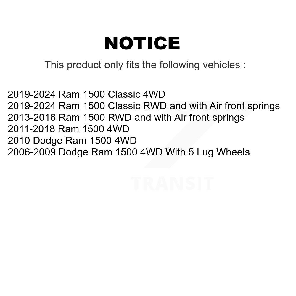 [Avant droite inférieure] Bras de contrôle de la suspension inférieure avant droite, joint à rotule pour Ram 1500 Dodge
