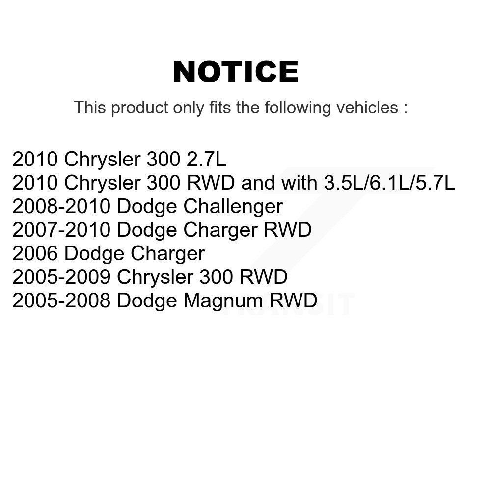 [Avant inférieur arrière] Arme de suspension avant inférieure arrière pour Dodge Chrysler 300 Chargeur