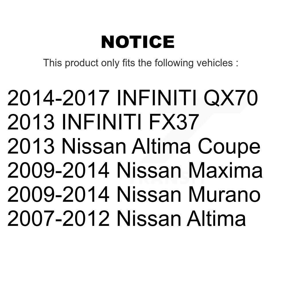 [Front Left Outer] Embout de biellette de direction avant gauche pour Nissan Altima Murano Maxima INFINITI