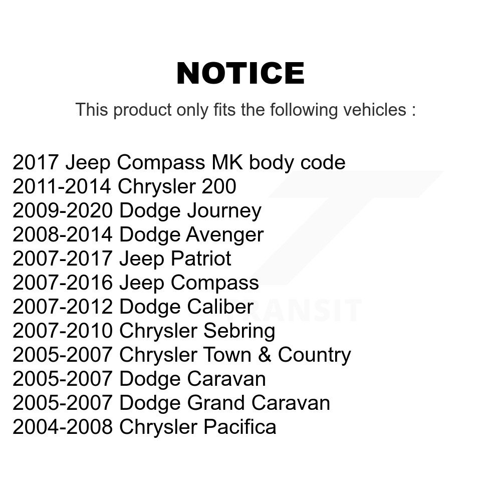 [Front Outer] Front Outer Steering Tie Rod End For Dodge Journey Jeep Patriot Chrysler Compass