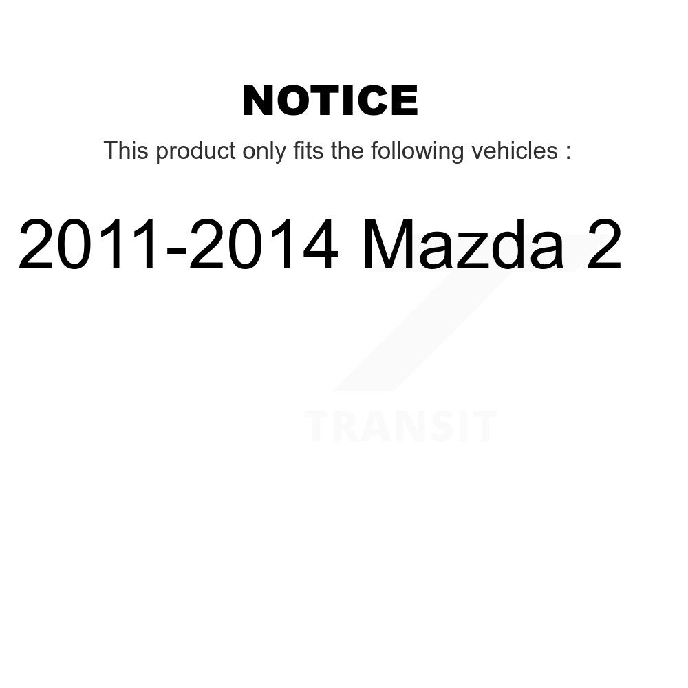 [Front Left Outer] Fin de la barre de direction avant gauche pour 2011-2014 Mazda 2 72-ES800942