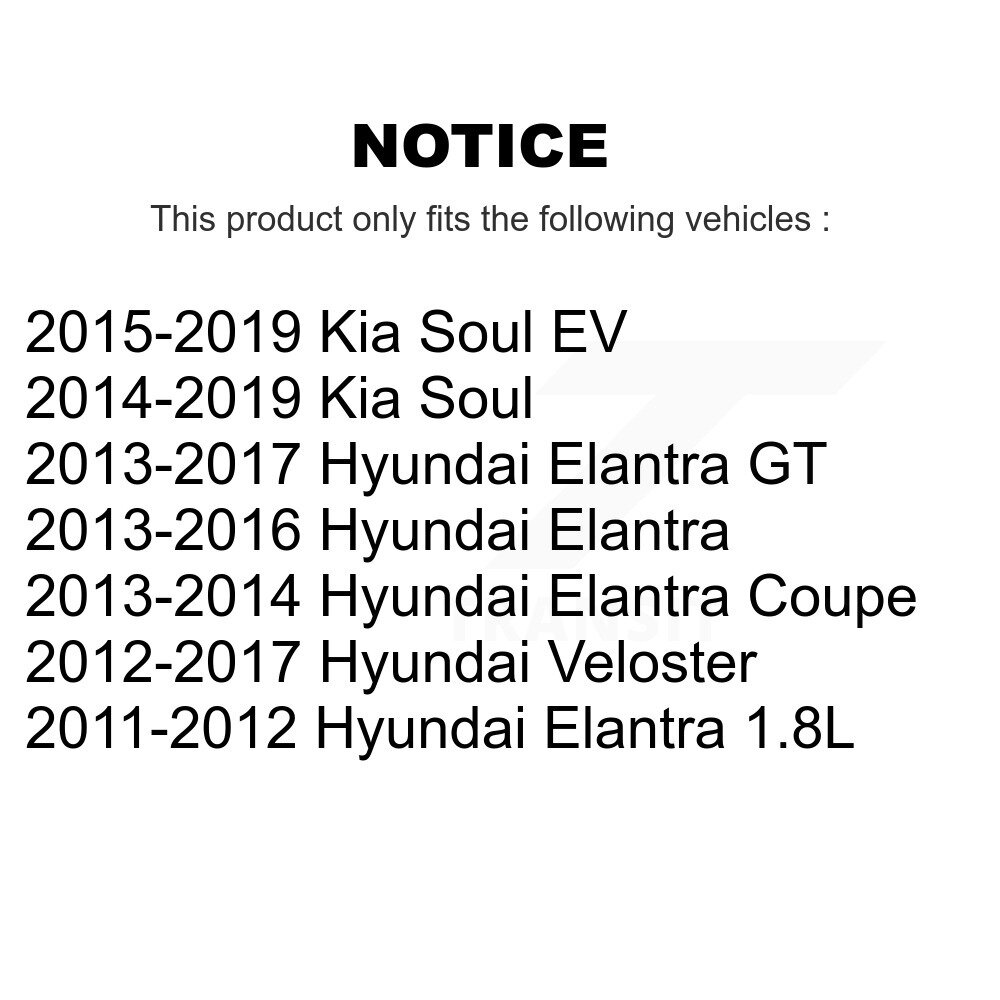 [Front Left Outer] Attache de direction avant gauche pour Hyundai Elantra Kia Soul GT Veloster
