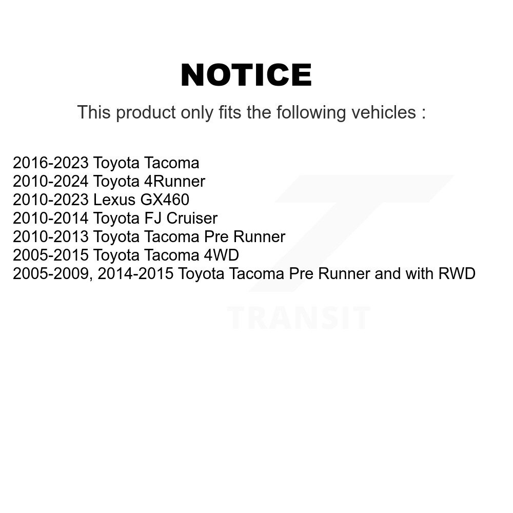 [Front Outer] End de barre de direction extérieure avant pour Toyota Tacoma 4Runner Lexus GX460 FJ