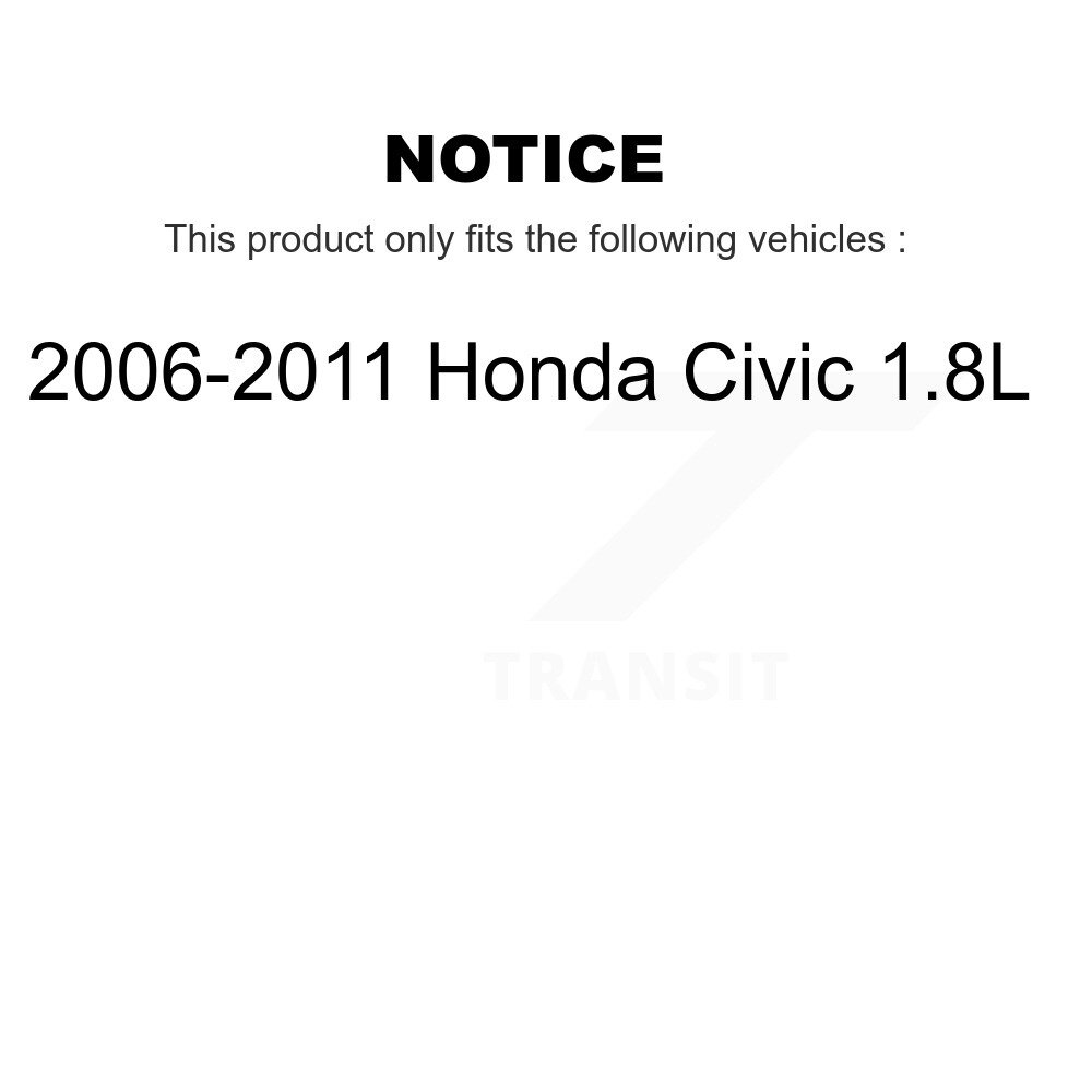[Avant Intérieur] Fin de la barre de direction avant intérieure pour 2006-2011 Honda Civic 1.8L 72-EV800246