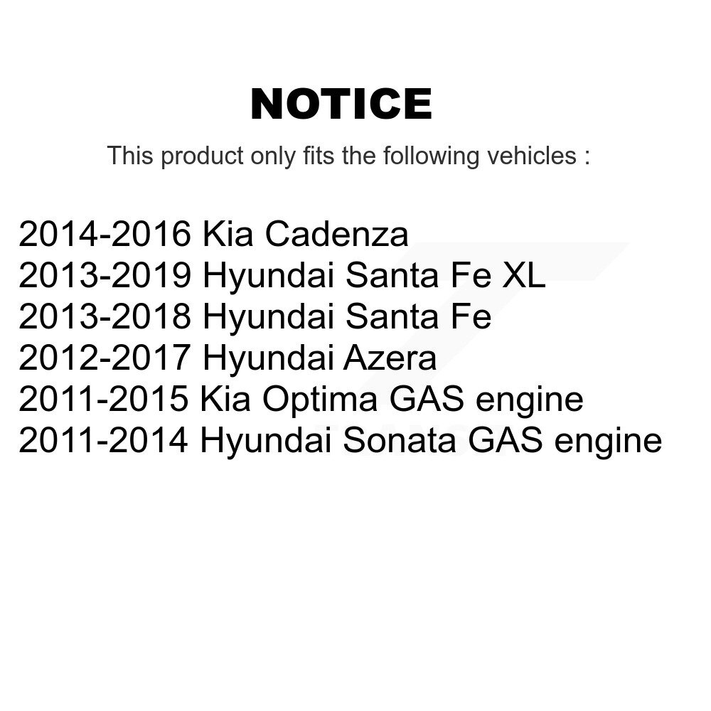 [Avant Intérieur] Tige de direction avant intérieure pour Hyundai Sonata Santa Fe Kia Optima XL Azera