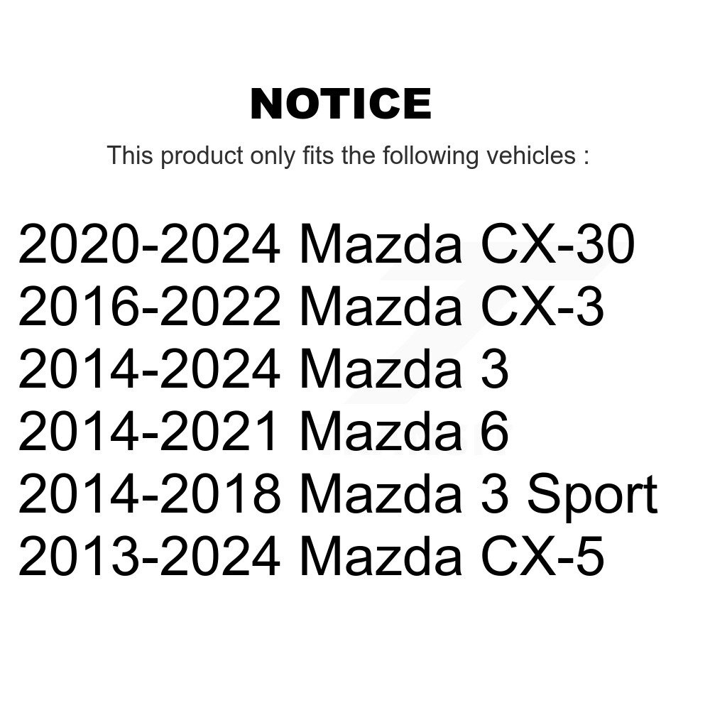 [Avant inférieur] Joint à rotule avant de suspension inférieure pour Mazda CX-5 3 CX-3 CX-30 Sport 6 72-K500395