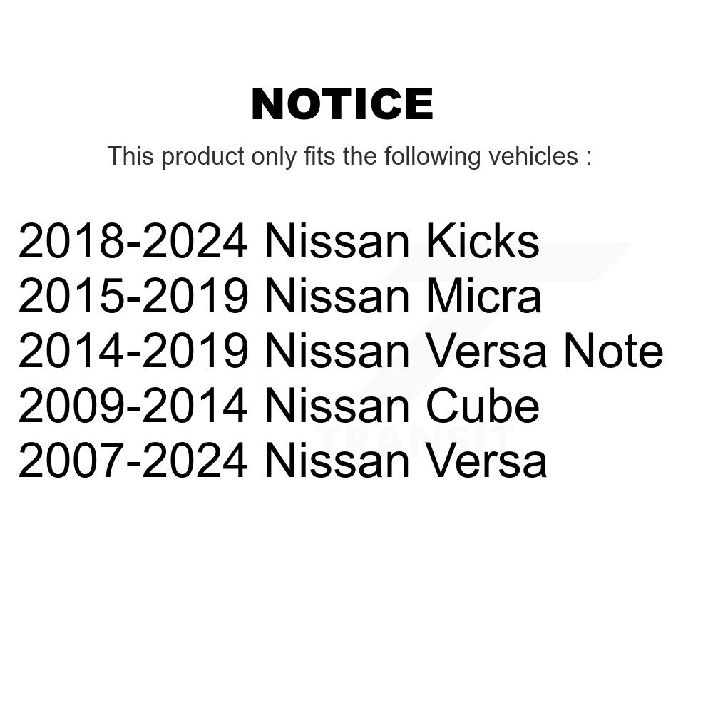 [Front] Stabilisateur de suspension avant Lien de barre Kit pour les coups de pied Nissan Versa Cube Micra Note