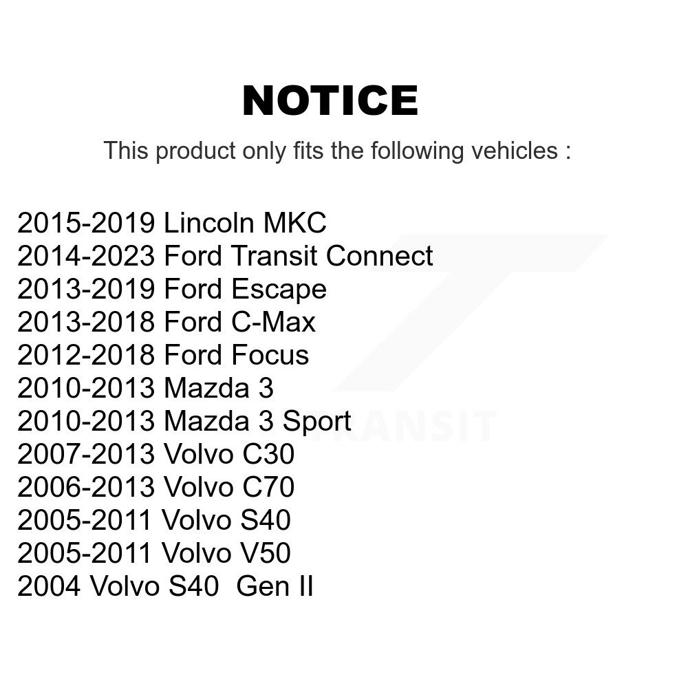 [Front] Stabilisateur de suspension avant Lien de barre Kit pour Ford Escape Mazda 3 Transit focal