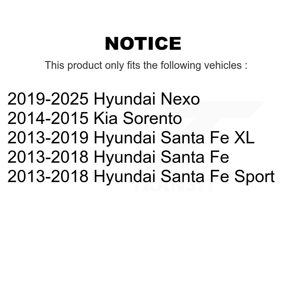 [Front] Stabilisateur de suspension avant Lien de barre Kit pour Hyundai Santa Fe Sport Kia Sorento