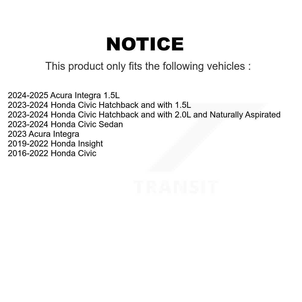 [Arrière] Stabilisateur de suspension arrière Lien de barre Kit pour Honda Civic Acura Integra Insight