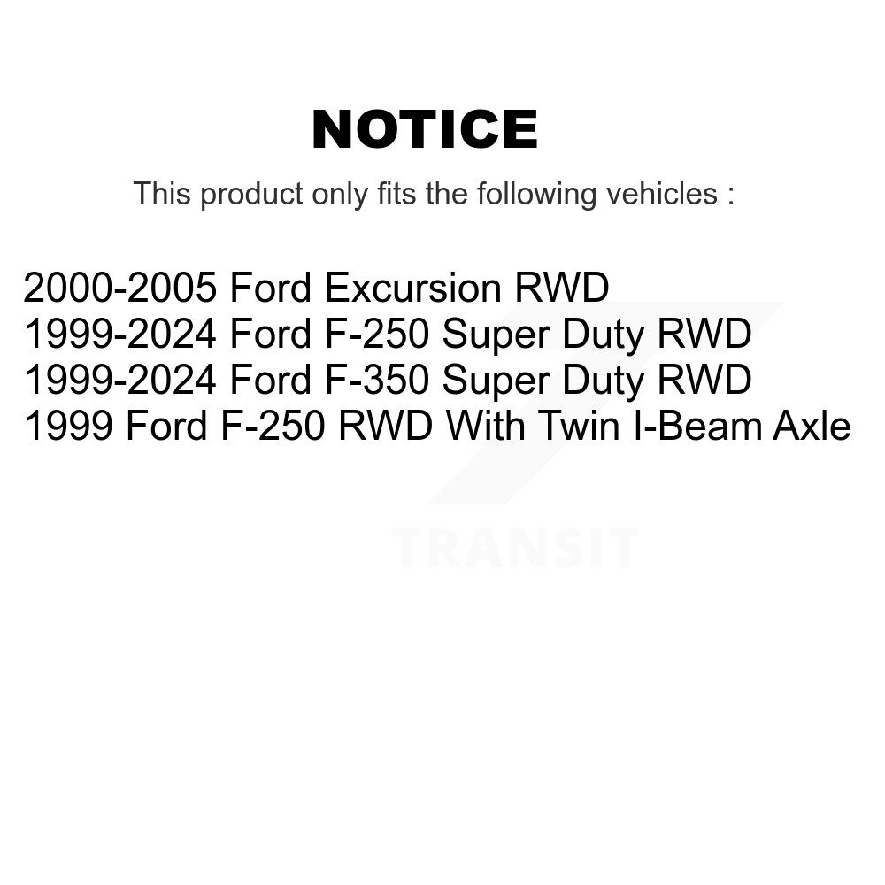 [Supérieure à l'avant] Joint à rotule de suspension supérieure avant pour Ford F-350 Super Duty F-250 Excursion RWD
