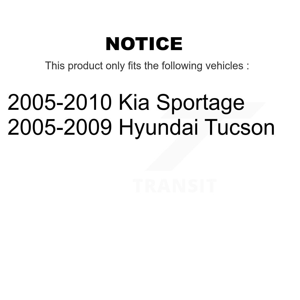 [Arrière] Lien de barre de stabilisation de suspension arrière Kit pour Hyundai Tucson Kia Sportage
