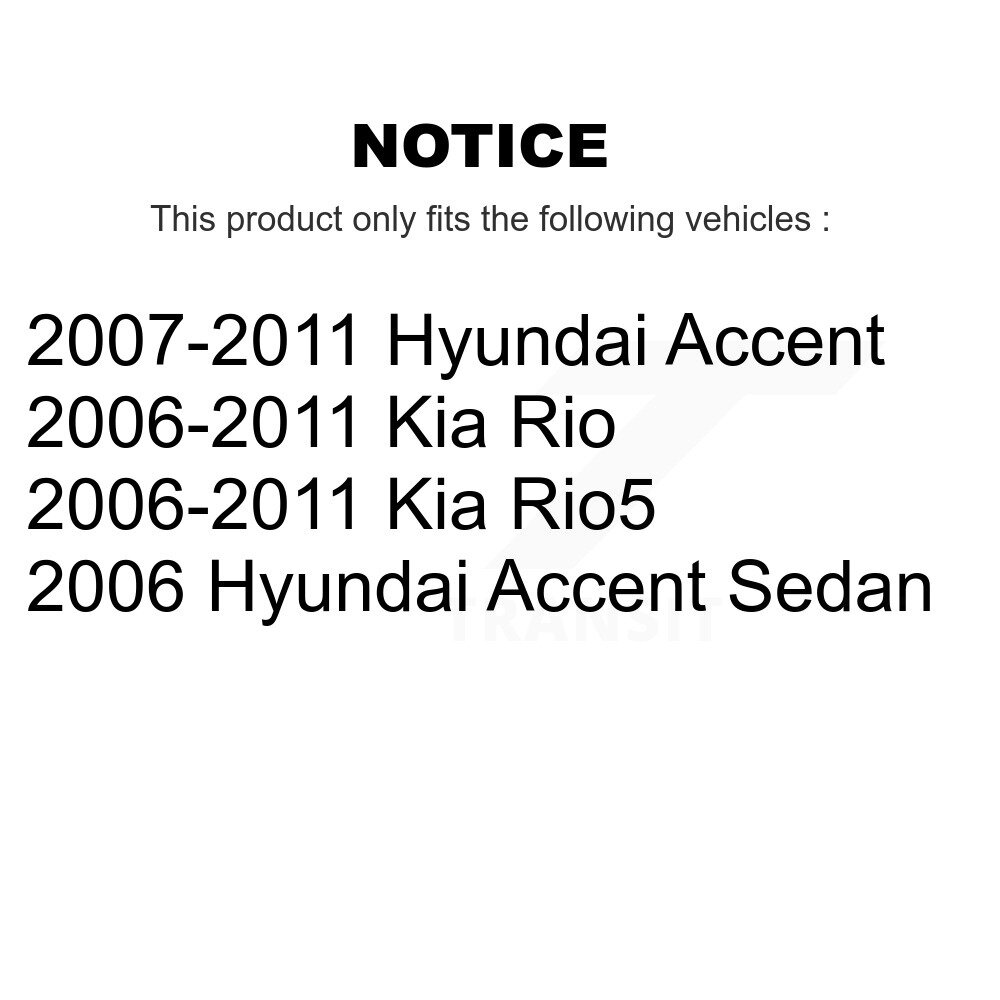 [Avant droite] Stabilisateur de suspension avant droit Lien de barre Kit pour Hyundai Accent Kia Rio Rio5