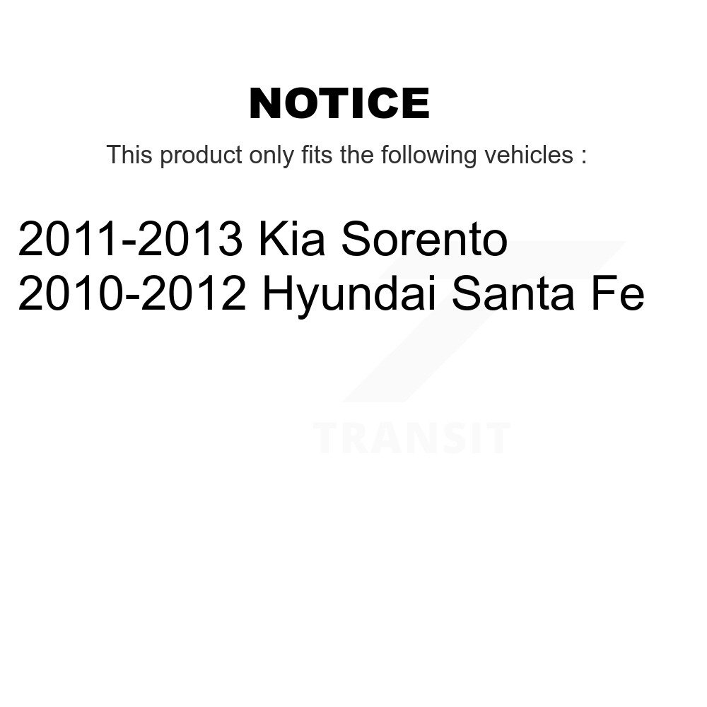 [Front] Matériel de suspension avant Kit pour Hyundai Santa Fe Kia Sorento 73-902037