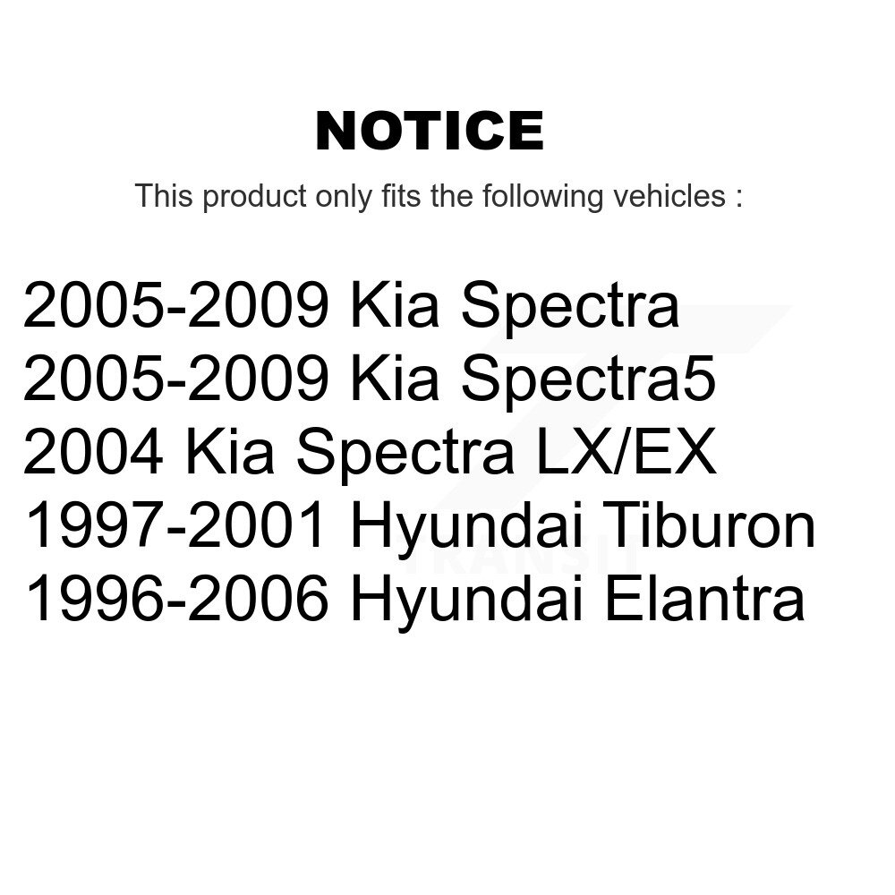 [Front] Matériel de suspension avant Kit pour Hyundai Elantra Kia Spectra Spectra5