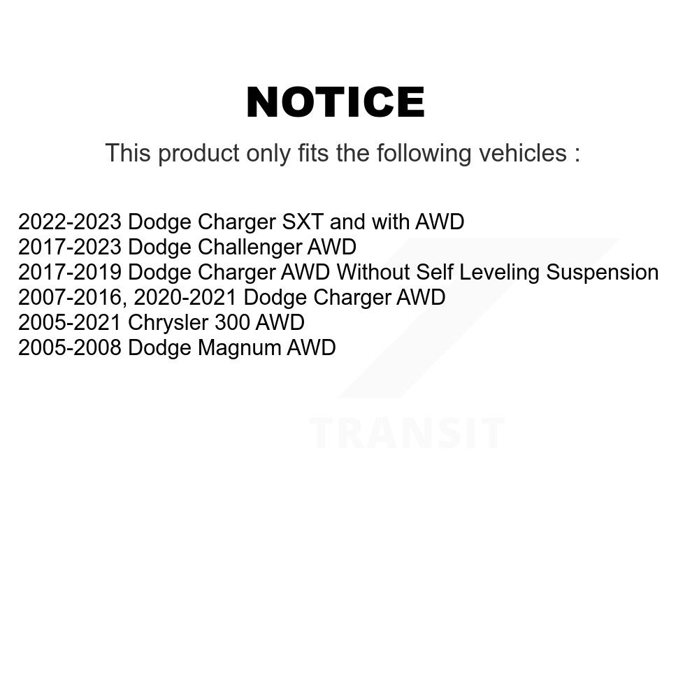 [Avant droite] Hardware de suspension avant droite Kit pour Chrysler 300 Dodge Chargeur Magnum